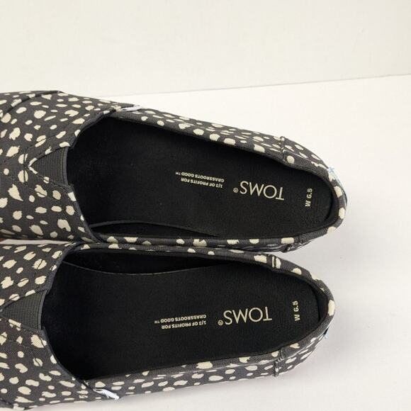 Toms Alpargata Cheetah Slip-On Shoes, Grey, Women's 6.5 M - Picture 5 of 7